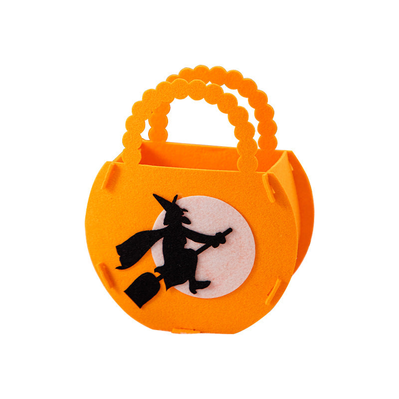 Halloween Decoration Sugar Bag Kindergarten Children&#039;s Gift Scene Layout Props Portable Pumpkin Candy Bag Gift