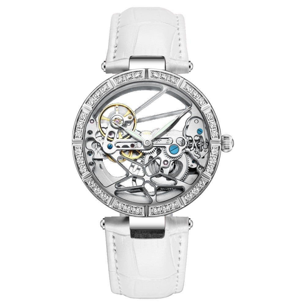 Sinas Cross-border E-commerce Exclusively For Ladies Fashion Hollow Automatic Mechanical Ladies Watch SN337