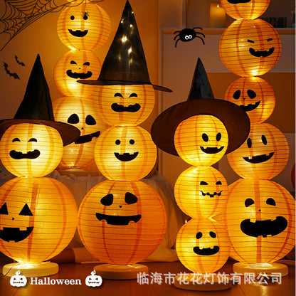 Halloween Decorations, Festival Supplies, Glowing Small Pumpkin Lanterns, Night Lights, Atmosphere Layout Props, Decorative Lanterns, Ornaments