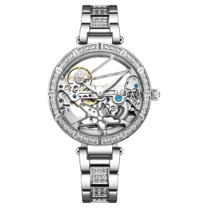 Sinas Cross-border E-commerce Exclusively For Ladies Fashion Hollow Automatic Mechanical Ladies Watch SN337