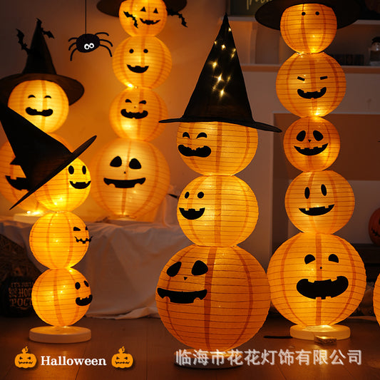 Halloween Decorations, Festival Supplies, Glowing Small Pumpkin Lanterns, Night Lights, Atmosphere Layout Props, Decorative Lanterns, Ornaments