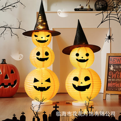 Halloween Decorations, Festival Supplies, Glowing Small Pumpkin Lanterns, Night Lights, Atmosphere Layout Props, Decorative Lanterns, Ornaments