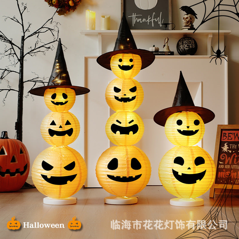 Halloween Decorations, Festival Supplies, Glowing Small Pumpkin Lanterns, Night Lights, Atmosphere Layout Props, Decorative Lanterns, Ornaments